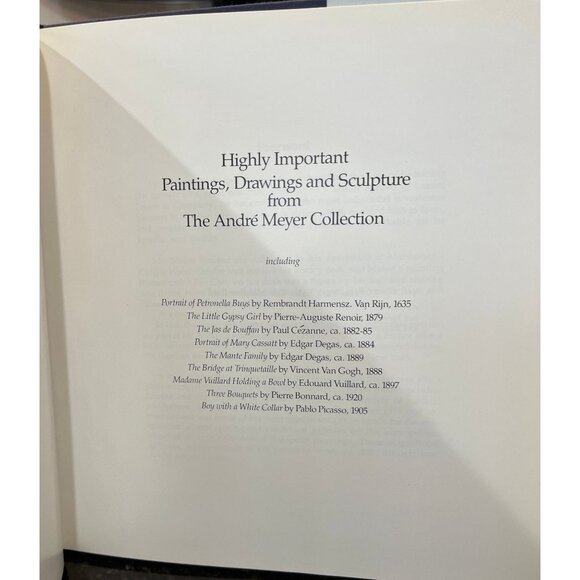 Sotheby's Paintings Drawings and Sculpture Andre Meyer Collection 10-22-1980 - Picture 4 of 5